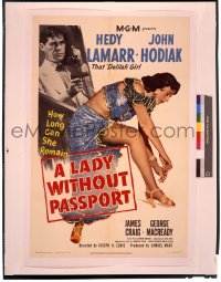 9m589 LADY WITHOUT PASSPORT 8x10 transparency 1990s great image of sexy Hedy Lamarr on the 1sheet!