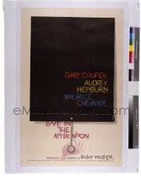 9m592 LOVE IN THE AFTERNOON 8x10 transparency 1990s great Saul Bass art on the one-sheet!