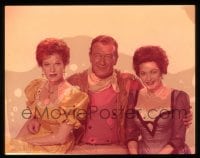 9m420 McLINTOCK 4x5 transparency 1963 John Wayne between Maureen O'Hara & Yvonne De Carlo!