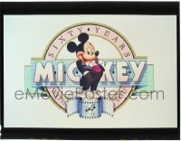9m256 MICKEY MOUSE 60TH ANNIVERSARY 8x10 transparency 1987 Walt Disney, art of Mickey in tuxedo!