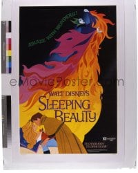 9m613 SLEEPING BEAUTY 8x10 transparency 1990s Disney cartoon classic, R1979 style A 1sheet art!