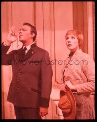9m440 SOUND OF MUSIC 4x5 transparency R1976 Julie Andrews & Christopher Plummer in TV premiere!