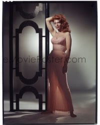 9m278 TINA LOUISE 8x10 transparency 1960s full-length portrait of the sexy redhead in two-piece!