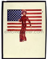 9m279 TOOTSIE 8x10 transparency 1982 Dustin Hoffman in drag by U.S. flag used on the 1sheet!
