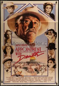 9p056 APPOINTMENT WITH DEATH 1sh 1988 Agatha Christie, Carrie Fisher, Peter Ustinov!