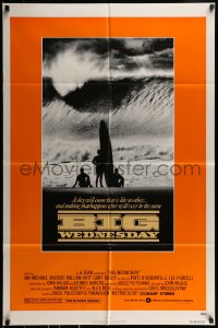 9p103 BIG WEDNESDAY 1sh 1978 John Milius classic surfing movie, silhouette of surfers on beach!