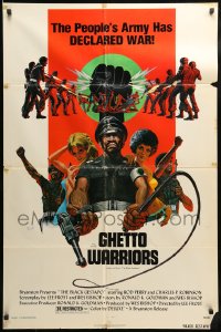 9p108 BLACK GESTAPO 1sh 1975 Ken Barr art, Ghetto Warriors, The New Master Race!