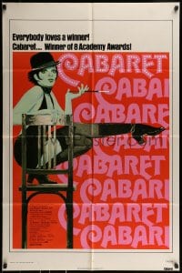 9p151 CABARET 1sh R1974 Liza Minnelli sings & dances in Nazi Germany, directed by Bob Fosse!