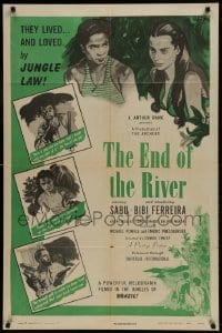 9p288 END OF THE RIVER 1sh 1948 Sabu & Ferreira lived & loved by jungle law, Powell & Pressburger!
