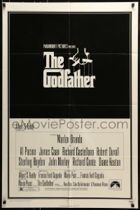 9p367 GODFATHER 1sh 1972 Francis Ford Coppola crime classic, great art by S. Neil Fujita!