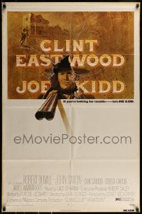 9p476 JOE KIDD 1sh 1972 John Sturges, if you're looking for trouble, he's Clint Eastwood!