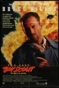 9p495 LAST BOY SCOUT int'l 1sh 1991 football & gambling, different image of just Bruce Willis!