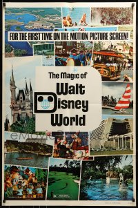 9p528 MAGIC OF WALT DISNEY WORLD 1sh 1972 great theme park scenes for the first time on screen!
