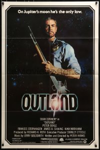 9p638 OUTLAND 1sh 1981 Sean Connery is the only law on Jupiter's moon!