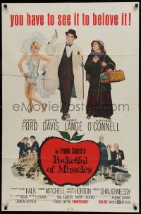 9p682 POCKETFUL OF MIRACLES 1sh 1962 Frank Capra, artwork of Glenn Ford, Bette Davis & more!