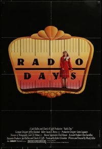 9p705 RADIO DAYS 1sh 1987 Woody Allen, Seth Green, Dianne Wiest, New York City!