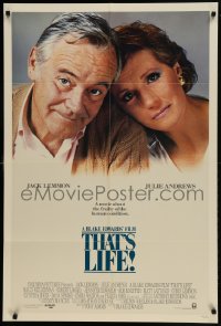 9p898 THAT'S LIFE int'l 1sh 1986 cool close up images of Jack Lemmon and gorgeous Julie Andrews!