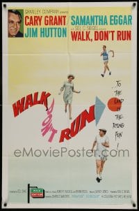 9p953 WALK DON'T RUN 1sh 1966 Cary Grant, Samantha Eggar, Jim Hutton, Olympics!