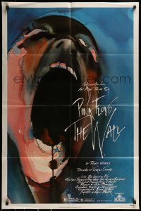 9p954 WALL 1sh 1982 Pink Floyd, Roger Waters, classic Gerald Scarfe rock & roll artwork!