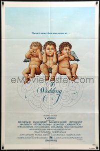9p959 WEDDING 1sh 1978 Robert Altman, Carol Burnett, Mia Farrow, different!