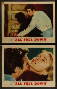 9r866 ALL FALL DOWN 2 LCs 1962 young Warren Beatty isn't man enough to be faithful to one woman!