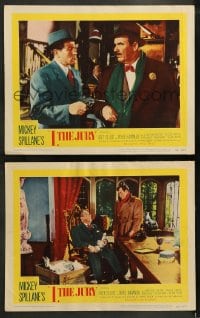 9r918 I, THE JURY 2 2D LCs 1953 Mickey Spillane crime thriller, Biff Elliot as Mike Hammer!