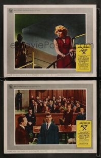 9r933 MADAME X 2 LCs 1966 Lana Turner, Keir Dullea, with cool court scene!