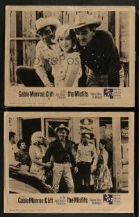 9r941 MISFITS 2 LCs 1961 sexy Marilyn Monroe, Clark Gable, Montgomery Clift, John Huston!