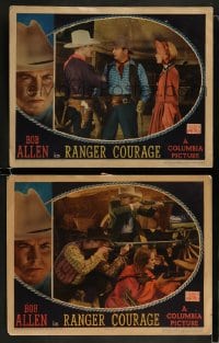 9r965 RANGER COURAGE 2 LCs 1936 cowboy Bob Allen, battling Renegades, Native American Indians!