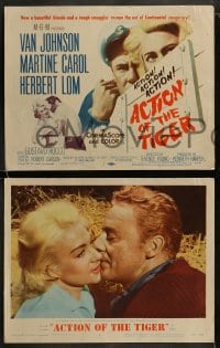 9r028 ACTION OF THE TIGER 8 LCs 1957 Van Johnson & Martine Carol try to escape conspiracy!