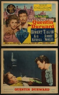 9r031 ADVENTURES OF QUENTIN DURWARD 8 LCs 1955 English hero Robert Taylor romances Kay Kendall!