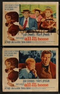 9r039 ALL THE WAY HOME 8 LCs 1963 Jean Simmons & Robert Preston from a James Agee novel!