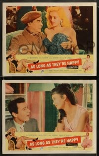 9r051 AS LONG AS THEY'RE HAPPY 8 LCs 1957 Diana Dors, Janette Scott, Jean Carson!