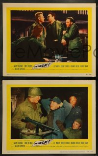 9r777 ATTACK 3 LCs 1956 Robert Aldrich, WWII soldiers Jack Palance & Richard Jaeckel!