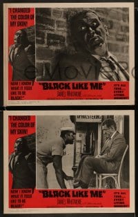9r066 BLACK LIKE ME 8 LCs 1964 Carl Lerner, James Whitmore, know what it feels like to be black!