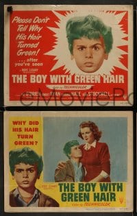 9r076 BOY WITH GREEN HAIR 8 LCs 1948 great images of Dean Stockwell, a kid who wants to end war!
