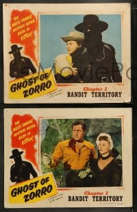 9r623 GHOST OF ZORRO 5 chapter 1 LCs 1949 masked Clayton Moore fighting bad guy, Tower of Disaster!