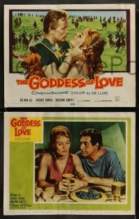 9r160 GODDESS OF LOVE 8 LCs 1960 La Venere di Cheronea, Belinda Lee as Aphrodite!