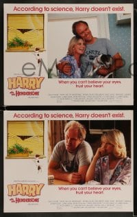 9r181 HARRY & THE HENDERSONS 8 LCs 1987 Bigfoot lives with John Lithgow, Melinda Dillon & Don Ameche