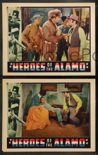 9r497 HEROES OF THE ALAMO 7 LCs 1937 War of Independence, a spectacular epic of the birth of Texas!