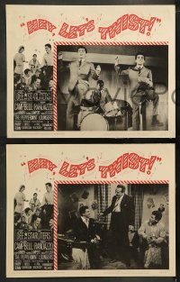 9r809 HEY LET'S TWIST 3 LCs 1962 the rock & roll sensation at New York's Peppermint Lounge!