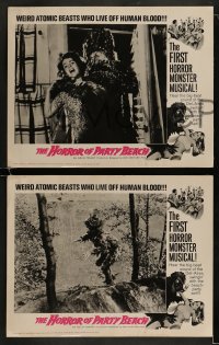 9r196 HORROR OF PARTY BEACH 8 LCs 1964 first horror monster musical, beach party & atomic beast!
