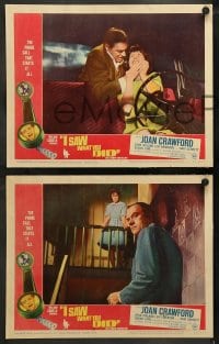 9r813 I SAW WHAT YOU DID 3 LCs 1965 Joan Crawford, John Ireland, William Castle!