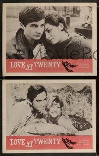 9r723 LOVE AT TWENTY 4 LCs 1963 Truffaut, Wajda, Ophuls, Rossellini, Ishihara!