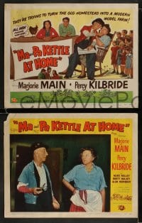 9r249 MA & PA KETTLE AT HOME 8 LCs 1954 Marjorie Main & Percy Kilbride try modern farming!