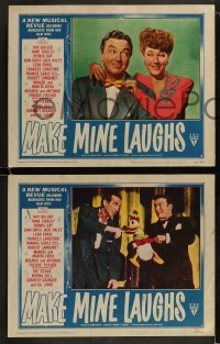 9r509 MAKE MINE LAUGHS 7 LCs 1949 Ray Bolger, Jack Haley, Anne Shirley, highlights from RKO hits!
