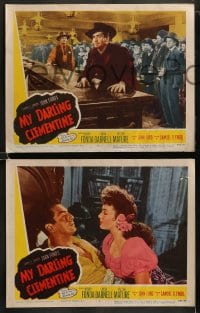 9r731 MY DARLING CLEMENTINE 4 LCs R1953 John Ford, Henry Fonda, Victor Mature, sexy Linda Darnell!