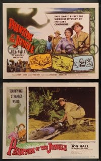 9r310 PHANTOM OF THE JUNGLE 8 LCs 1955 Jon Hall & Anne Gwynne pierced weirdest mystery of Africa!