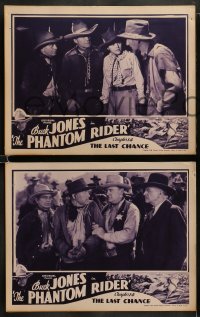 9r739 PHANTOM RIDER 4 chapter 14 LCs 1936 cowboy Buck Jones, Universal western serial, Last Chance!