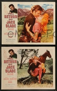 9r335 RETURN OF JACK SLADE 8 LCs 1955 John Ericson in the title role, Mari Blanchard!